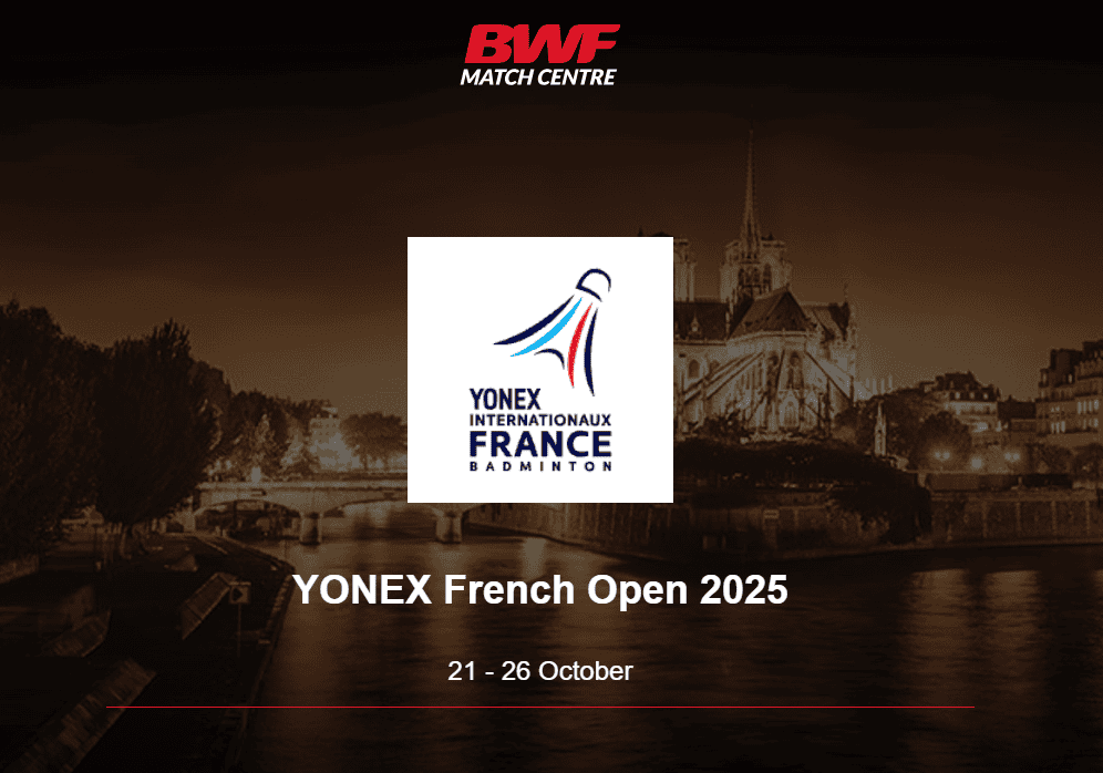 Featured image for Badminton Terbuka Perancis 2025 [LIVE] – Jadual Perlawanan