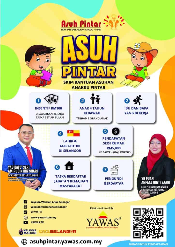 Gambar berkaitan Bantuan Subsidi Yuran Taska RM100 Asuh Pintar 2025
