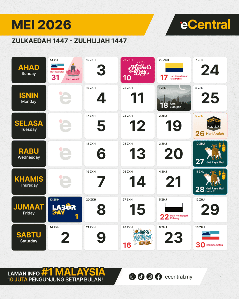 Gambar berkaitan Hari Raya Haji 2026: Tarikh Cuti Umum & Sekolah