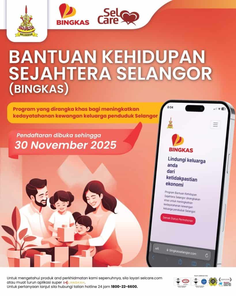 Gambar berkaitan Permohonan BINGKAS Selangor 2025 – Bantuan RM300 Keperluan Asas